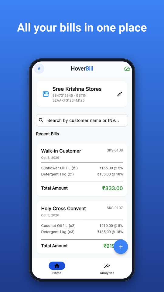 All your bills in one place